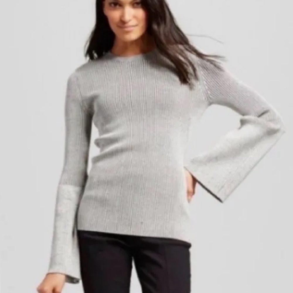 Who What Wear Black and White Striped Sweater
